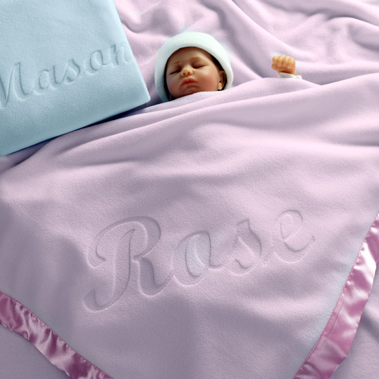 Custom Catch Personalized Baptism Baby Blanket Gift